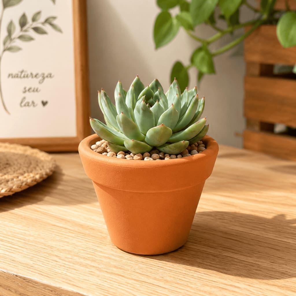 Kit Vasos de Cerâmica Natural 7,2 cm para Suculentas, Cactos e Mini Plantas – Nº3 Vasinho de Barro Natural