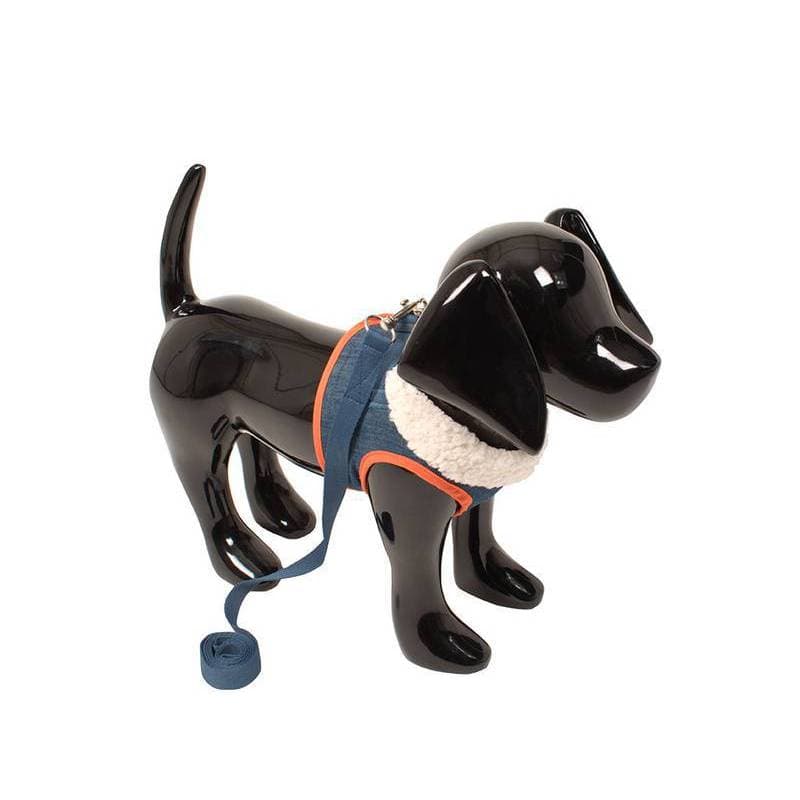 Peitoral para Cachorro Jeans Neve Emporium Distripet | Peitoral Pet para Passeio, Caminhada e Controle do Cão