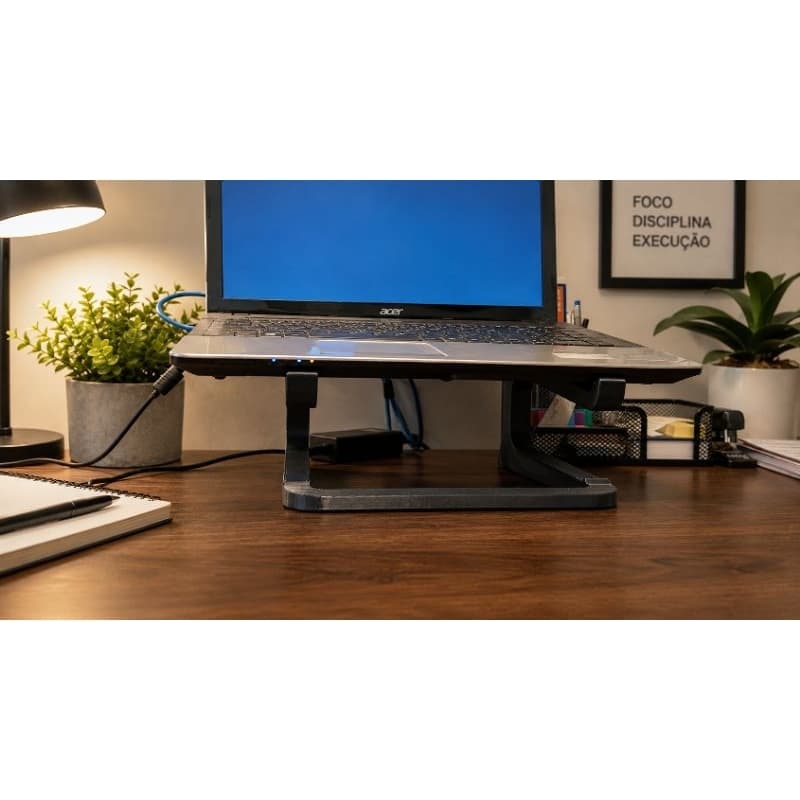 Suporte para Notebook de mesa com base elevada