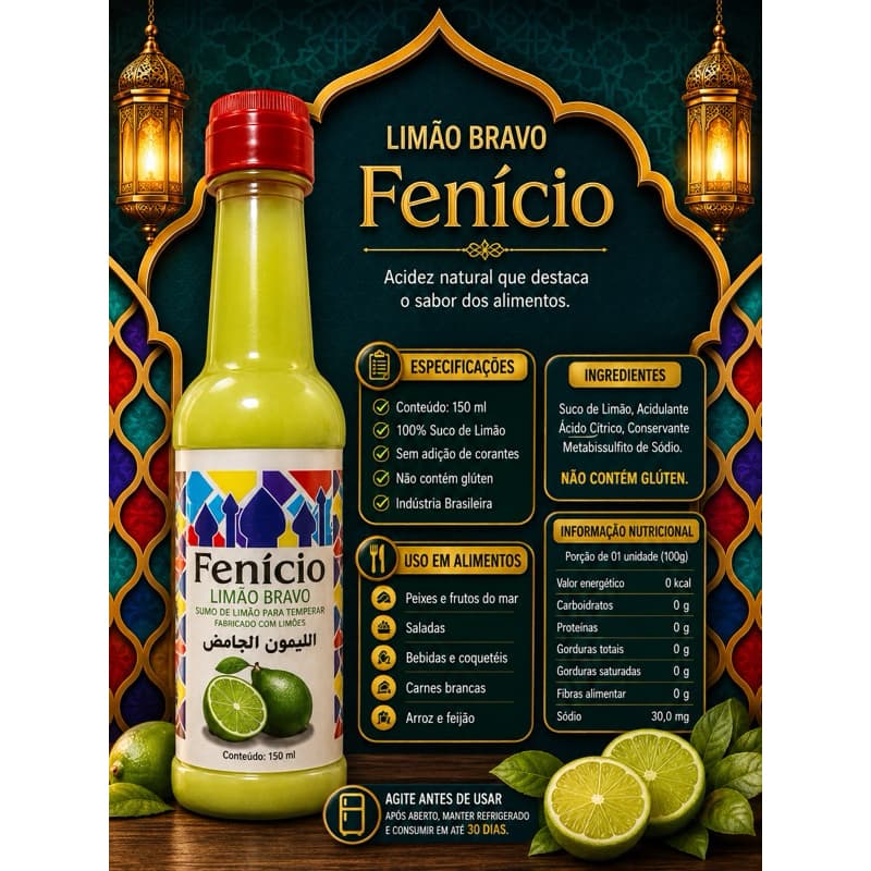 Molho de Limão Fenicio - 150ml