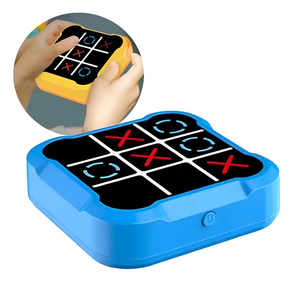 Jogo Eletrônico Tic Tac Toe - Portátil, Desenvolvimento Cognitivo e Diversão em Família