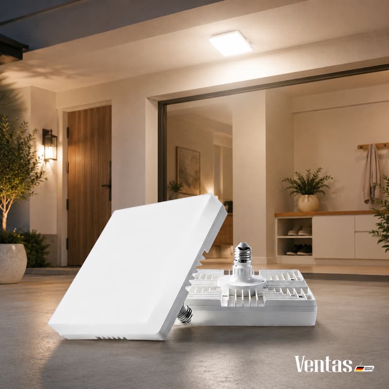 Ventas Plafon/LED/Quadrado Alta Potência Bivolt/E27 Super Branca Ultra Brilhante 6500K Econômica