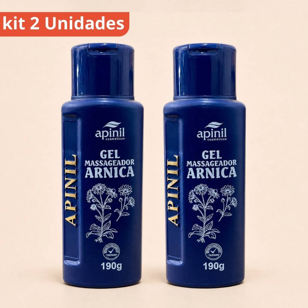Kit 2 Unidades Gel Massageador Arnica  190g Apinil