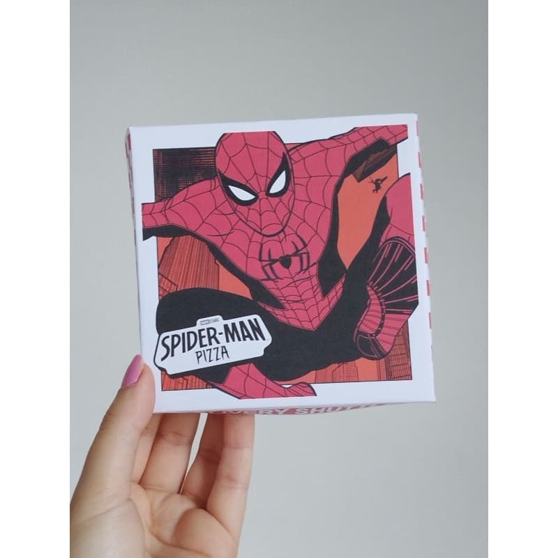 Mini Caixa de Pizza para Lembrancinha ou Decoração Aniversário Homem Aranha Spiderman