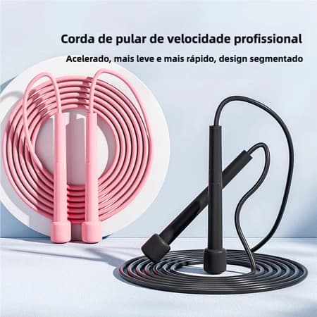 Cordas de Pular Profissional Ajustável de PVC 280cm - Ideal para Academia, Cardio, Emagrecimento e Treino Intenso