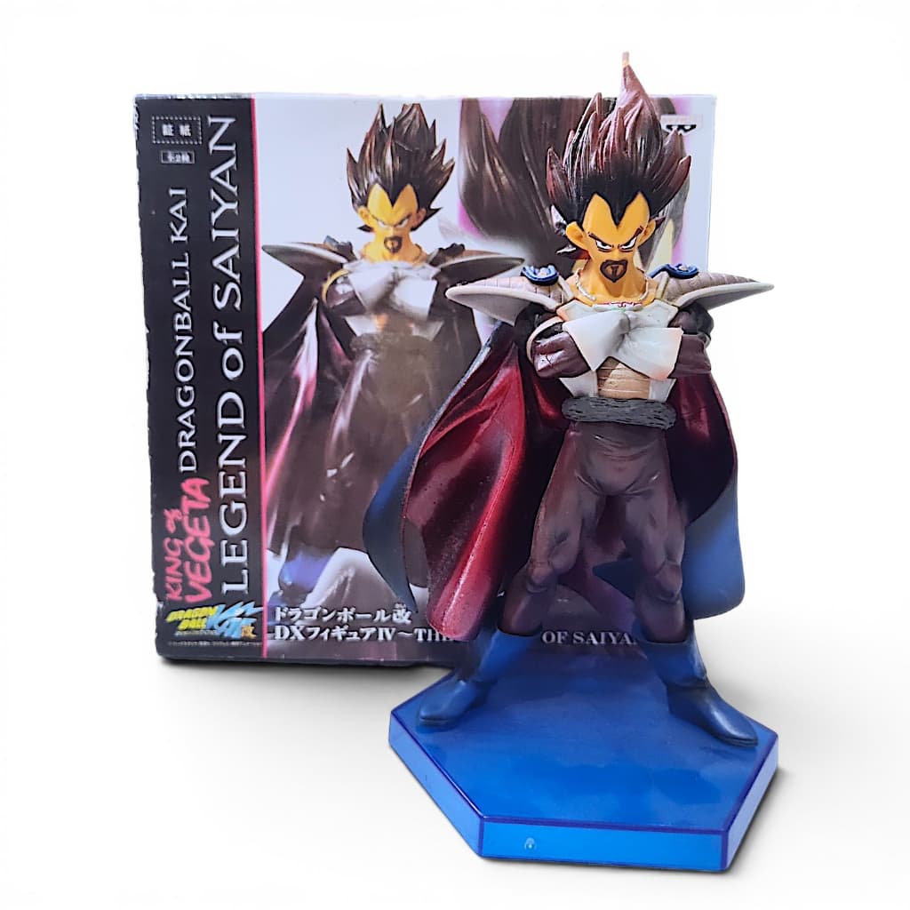Boneco Vegeta Rei Dragon Ball 20cm Pvc Coleção C/ Caixa