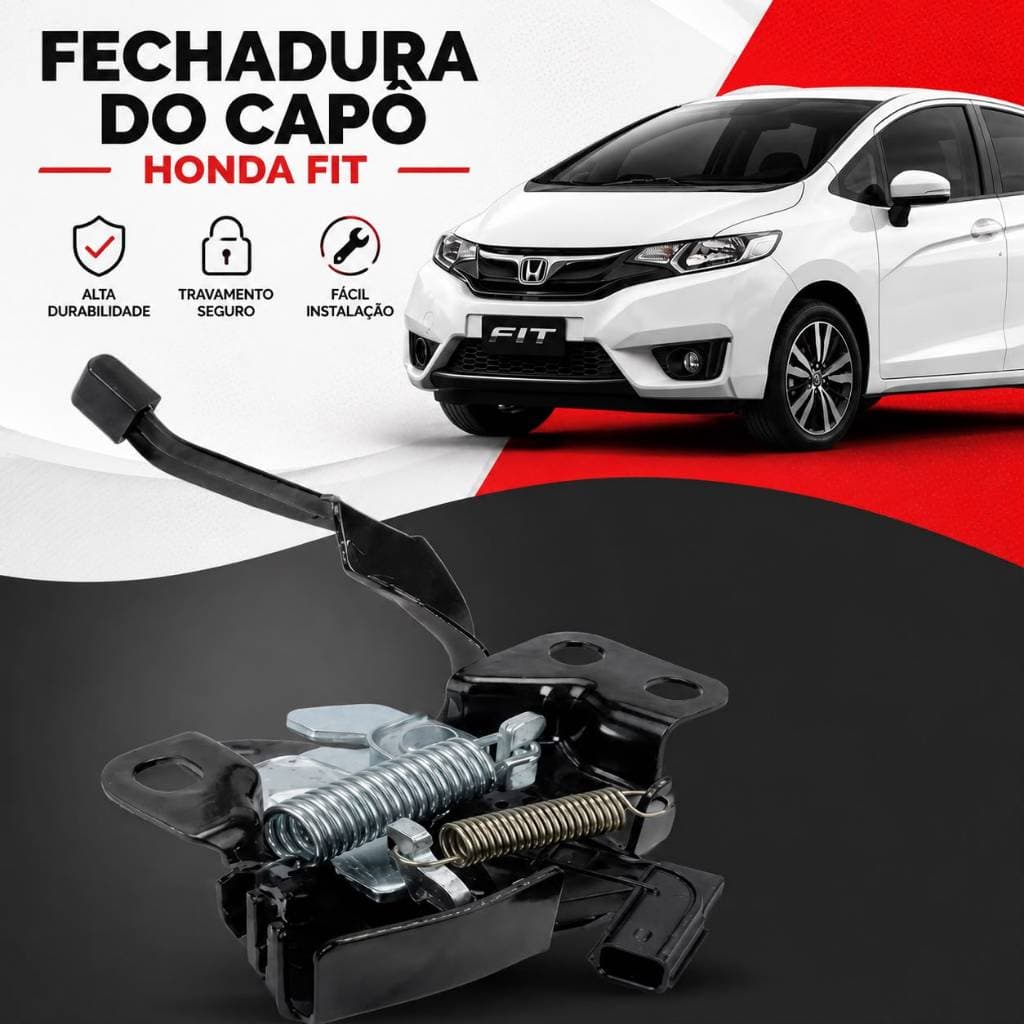 Fechadura Dianteiro Do Capo Honda City / Fit 2015 A 2021 ORIGINAL HONDA