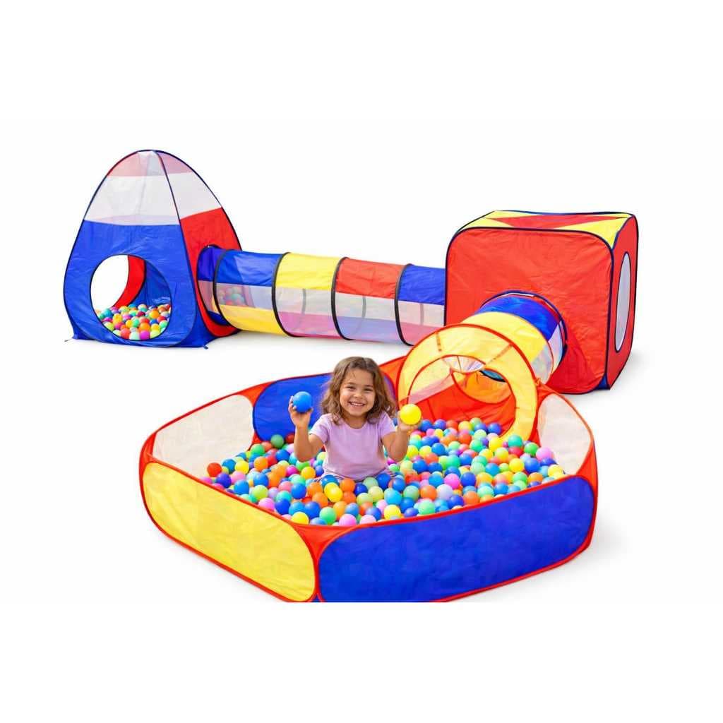 Barraca  toca Infantil linda 5 Em 1 Com Tunel + Cesta + Piscina