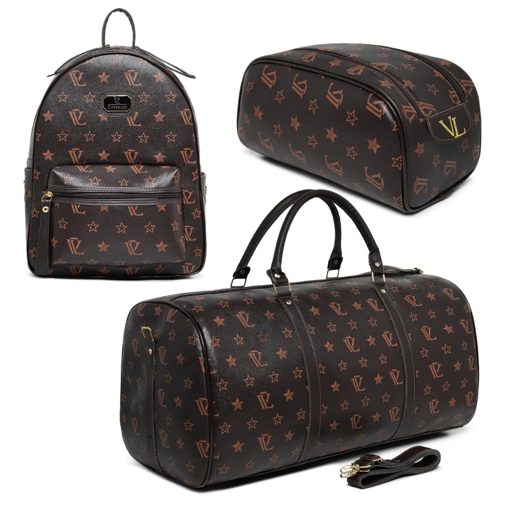 kit 3 mala + mochila + necessaire  grande viagem escolar faculdade mala de 10 kilos