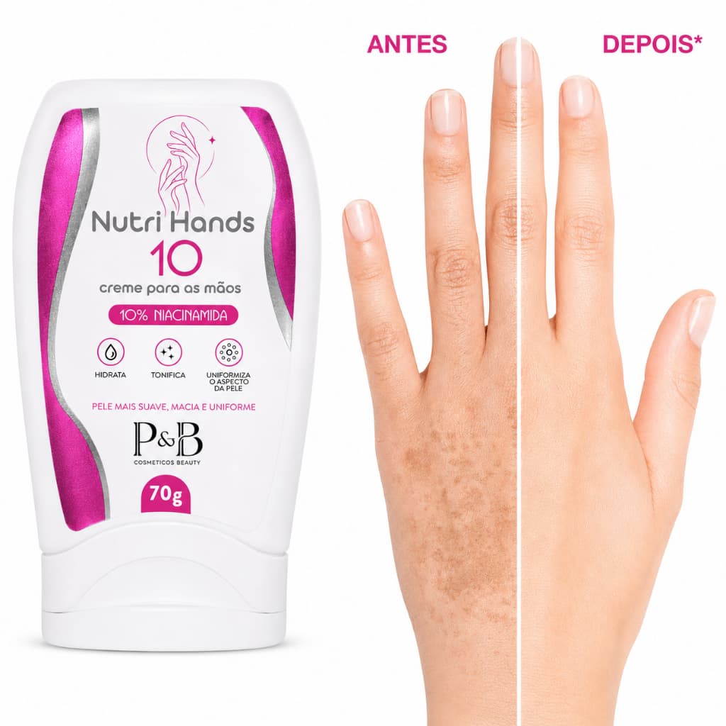 Creme Para As Mãos Nutri Hands Niacinamida 10%  Hidratação Profunda 70g