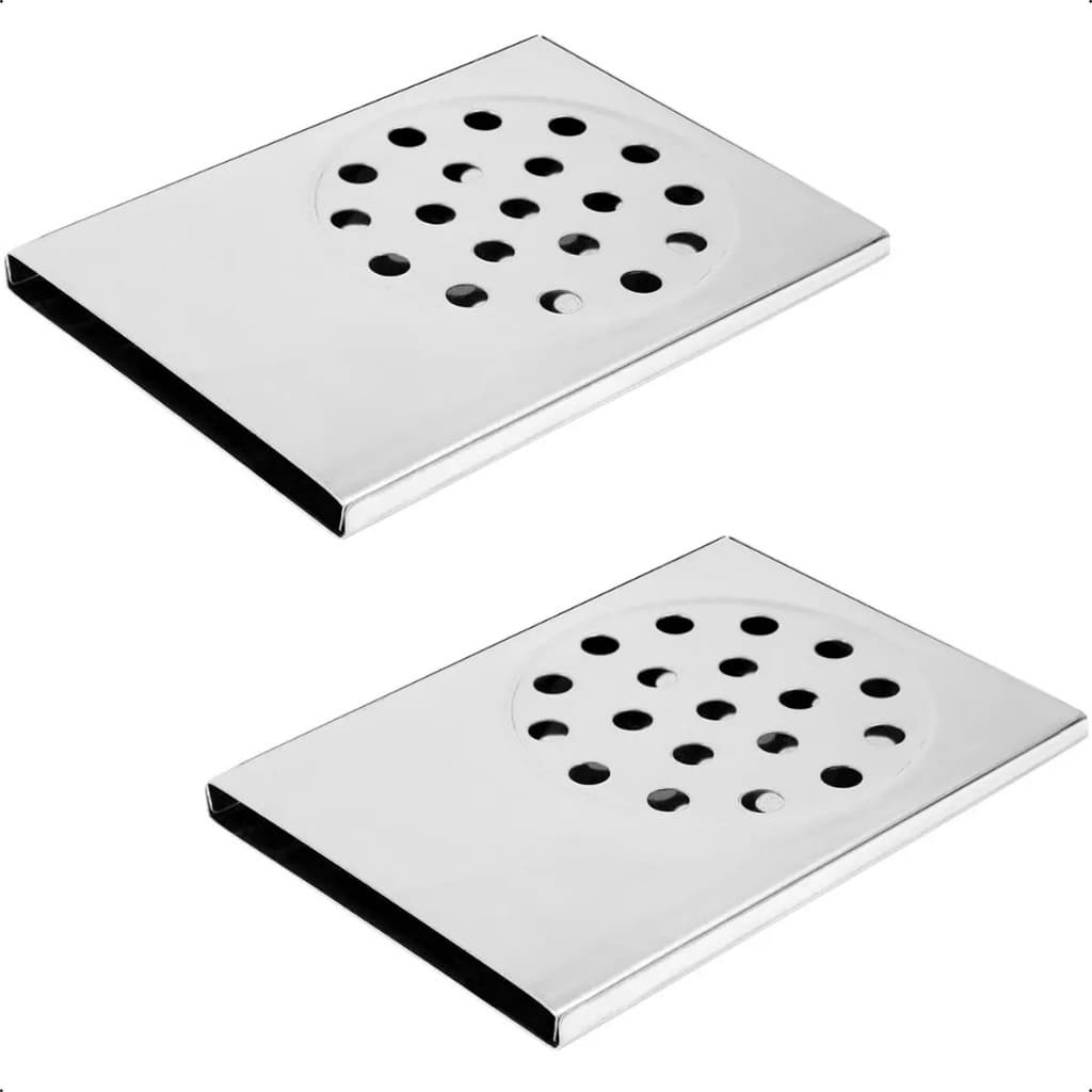 Ralo Inteligente Para Box 14x10cm em aço inoxidável Premium Escovado LUXO