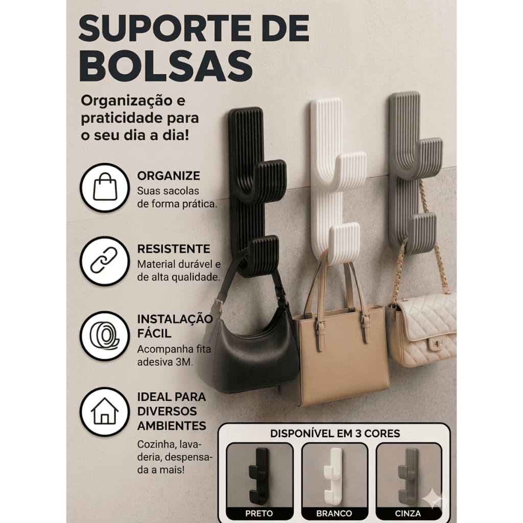 Kit Ganchos Adesivos Parede, Suporte Toalha Roupa Acessórios Sem Furo