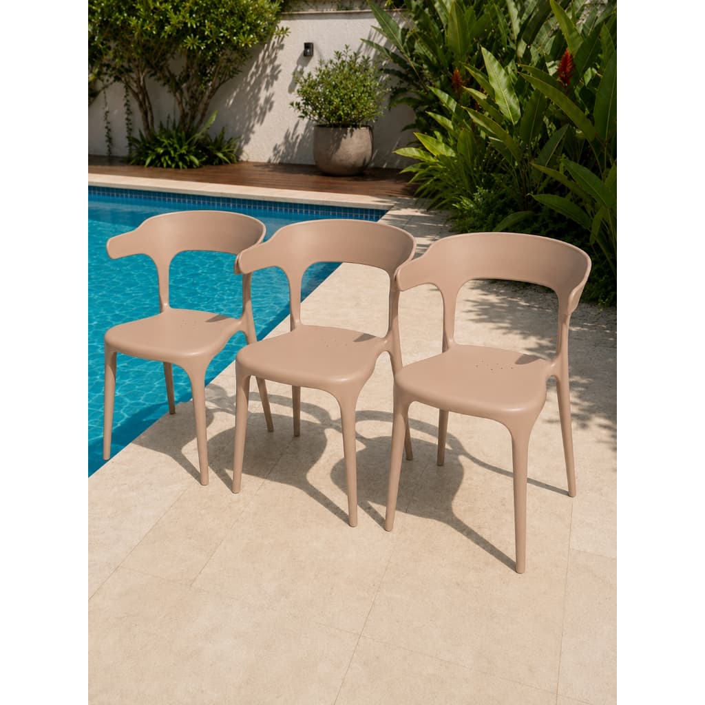 QUEIMA DE ESTOQUE Cadeiras Chifre nude Decorativa – Charme Rústico Para Área Gourmet