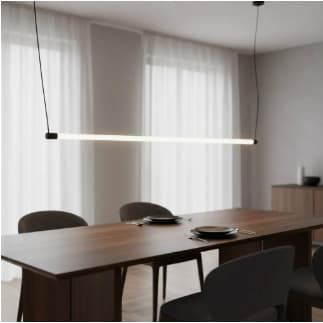 Luminária pendente de teto Slim Tubular de Led T-8 Altura Regulável para Escritório sala quarto hall de entrada cozinha