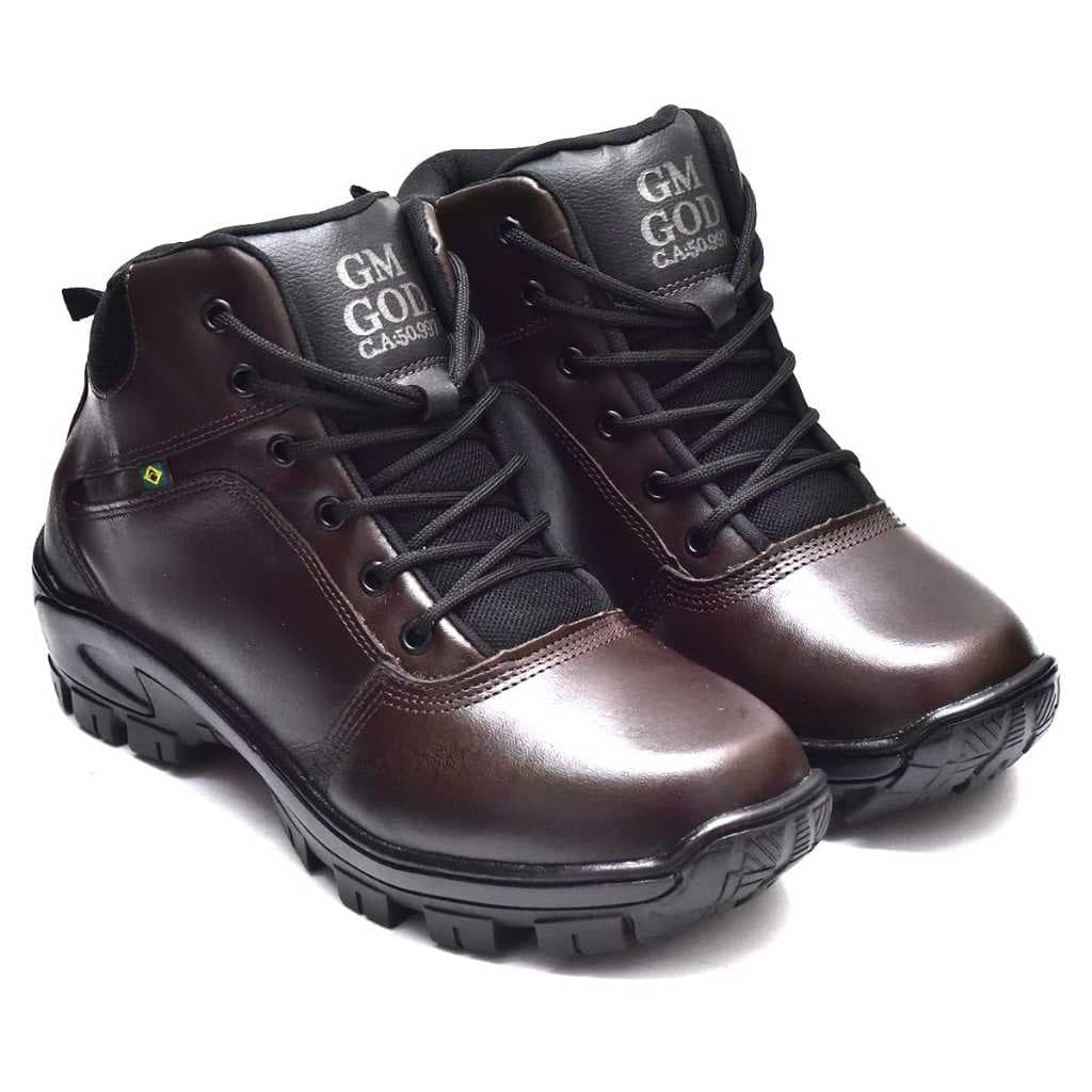 Coturno  Marrom GM  GOD 100%Couro REF:01 MARROM.