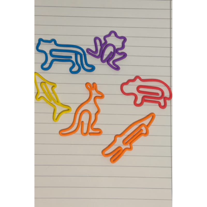 Kit Clipes de Papel Animais | Marcadores de Página | Impressão 3D | Papelaria Criativa