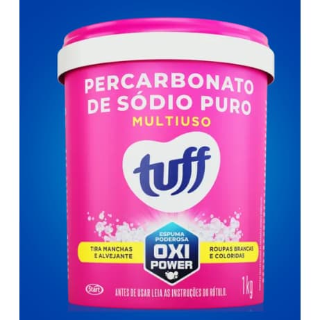 Percarbonato de Sódio Puro Tuff  start, 1kg,  removedor de manchas, oxi power, tira manchas