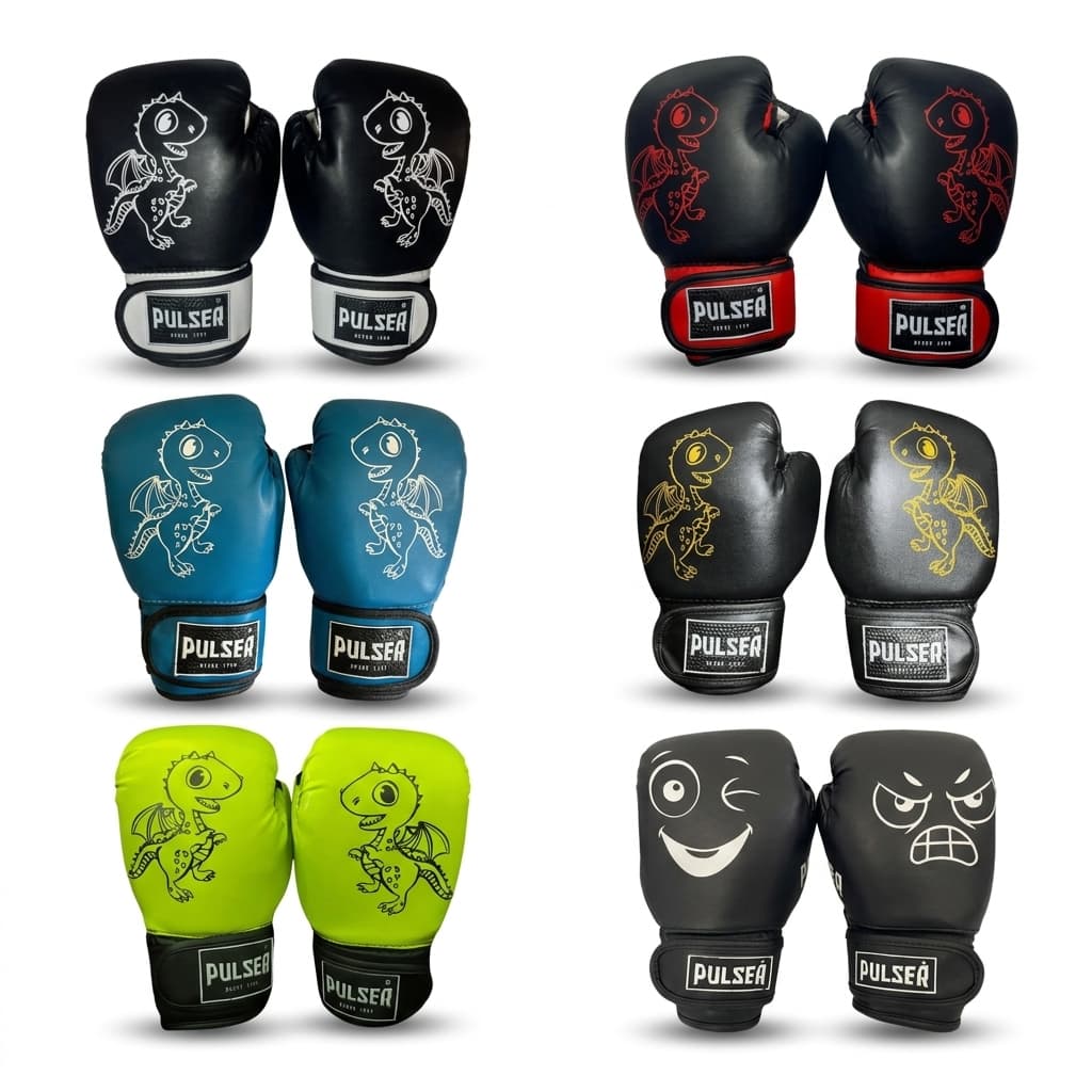 Par Luva Infantil Boxe Muay Thai Kickboxing Pulser