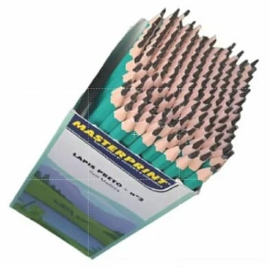 Caixa De Lapis Preto N° 2 Com 144 Undades - Masterprint SUPER PROMOÇÃO!