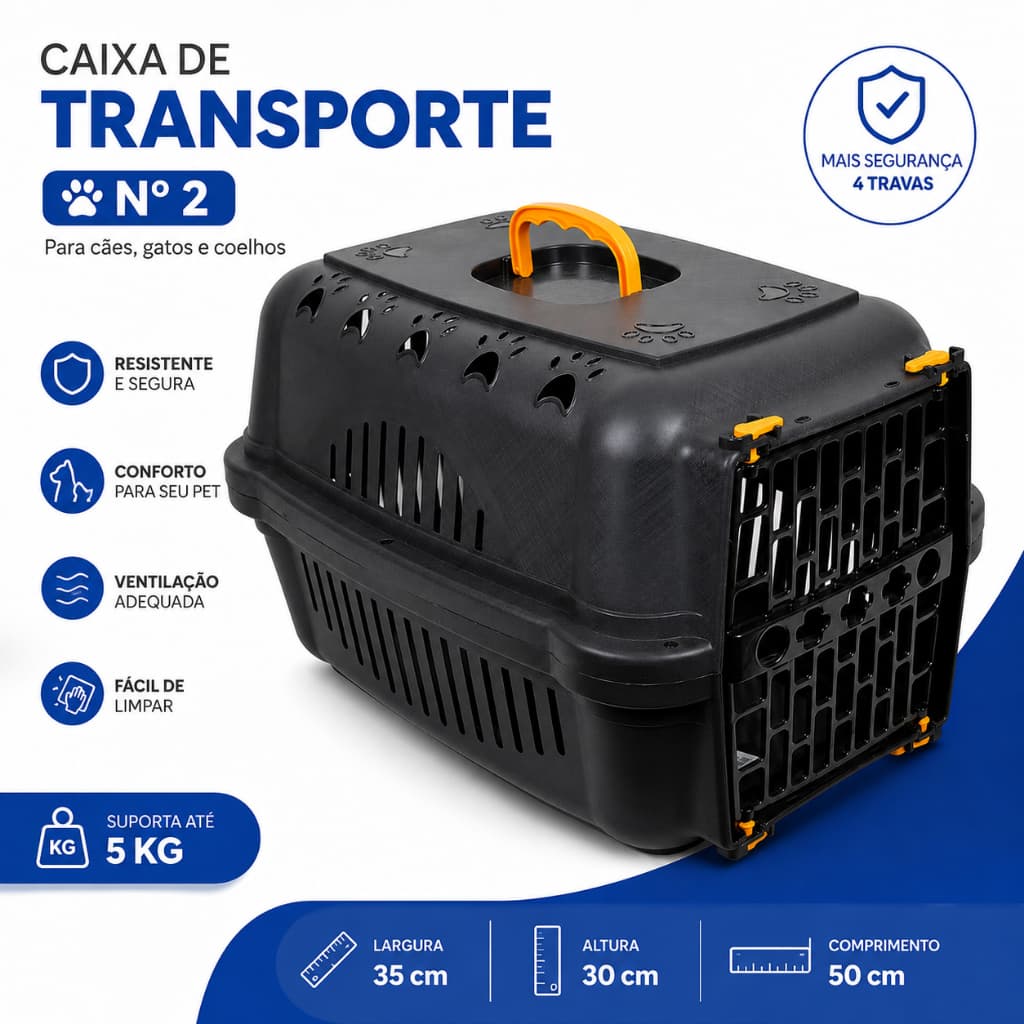 Caixa de Transporte N3 Cachorro Bolsa de Transporte Pet Caixa de Transporte para Gato Gaiola Pet N2