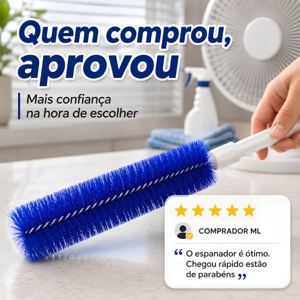 DAGUAN Escova De Ventilador Flexível Microfibra Removedor De Poeira Doméstica Limpeza Dobrável