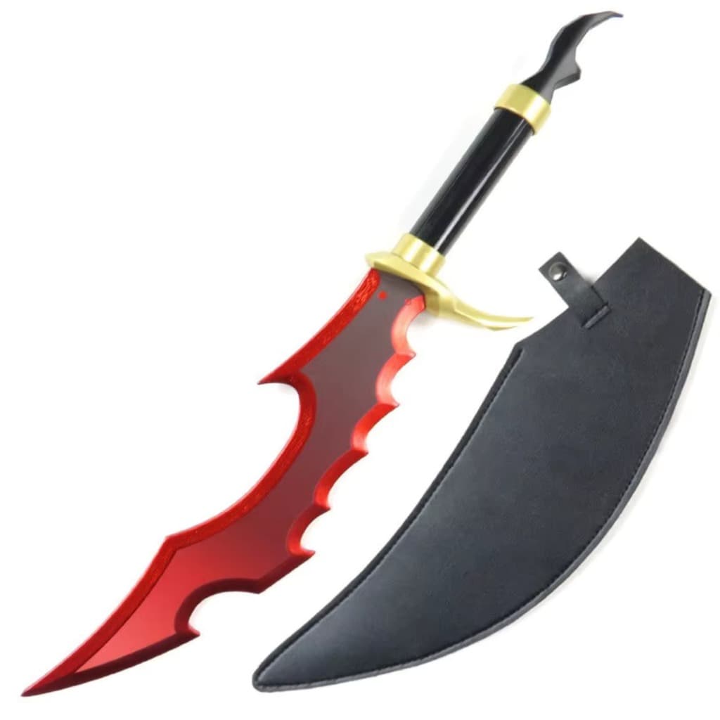 Adaga Knight Killer anime Solo Leveling Réplica Cosplay Decorativa Colecionável - Espada Curta Alta Qualidade