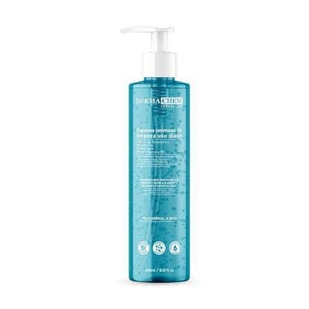 Espuma Cremosa de Limpeza Dermachem 240ml Limpa Hidrata a Pele