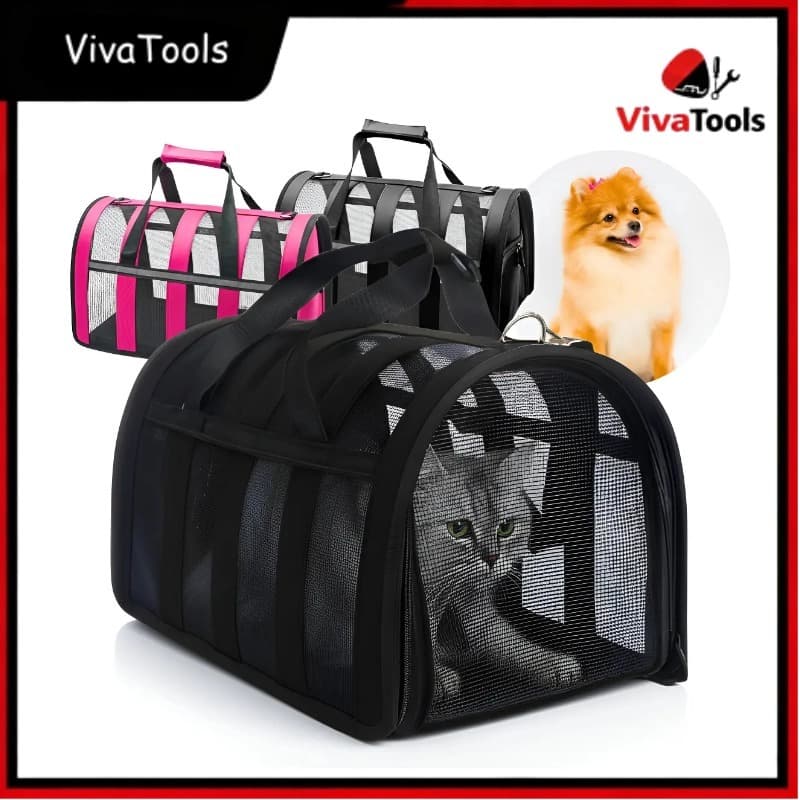 Bolsa de Transporte para Cães e Gatos – Segura, Refletiva e Resistente