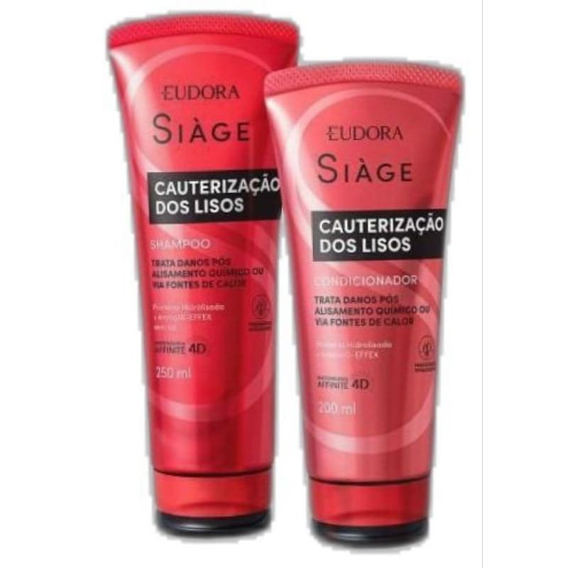 Kit Eudora Siage Cauterização Dos Lisos Tratamento Dos Danis Pós Alisamento.