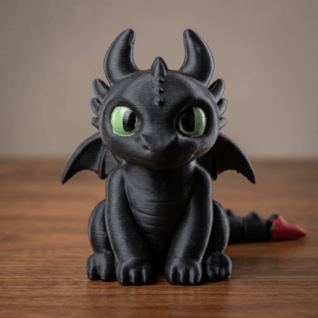Boneco Dragão Articulado Impressão 3D Colecionável Brinquedo Decoração Banguela