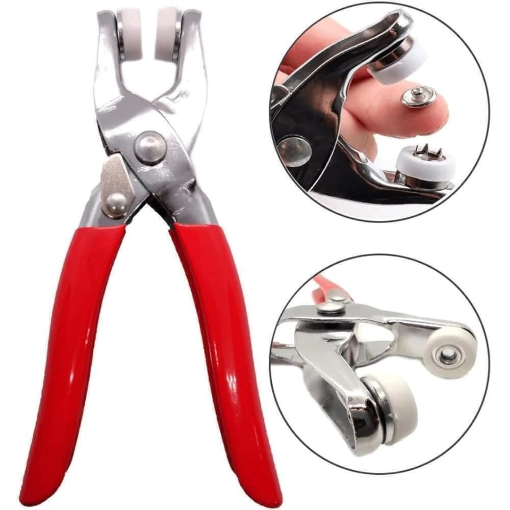 ALICATE APLICADOR DE BOTÃO DE PRESSÃO METAL MATRIZ 35 FERRAMENTA PARA COSTURA SNAP BUTTON