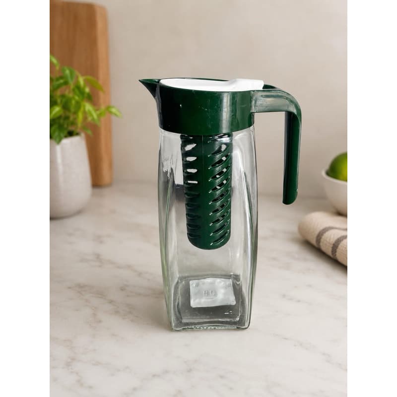 Jarra de Vidro com Infusor Fiesta Suco Água 1,45 Litros Envio Imediatl