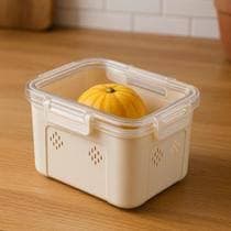Cesto Organizador Alimentos Cozinha Caixa Balde Pote Vasilha Geladeira Armário Oferta