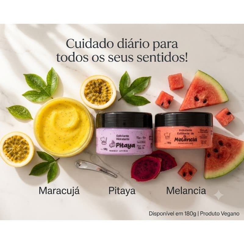 Esfoliante Hidratante Corporal 180g Soul Cosméticos