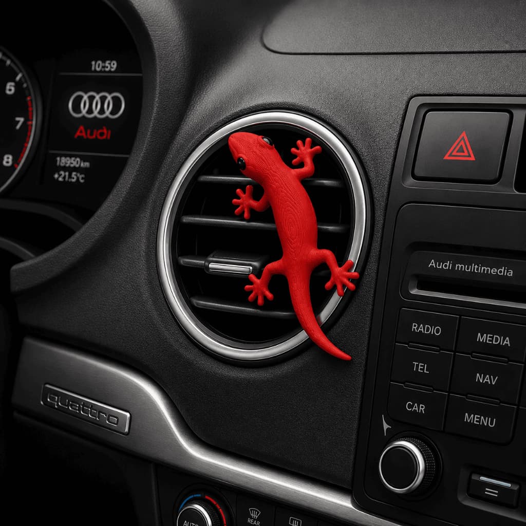Lagartixa Enfeite Para Difusor de Ar do Carro Acessorios Gecko (Sem Cheiro)