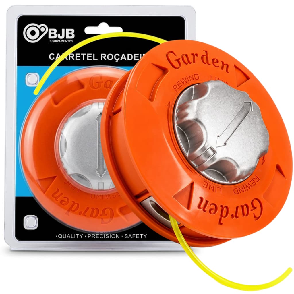 Carretel Automático Laranja Botão Metalico Roçadeira Gasolina 2 Tempos Compátivel com STHIL FS160 FS220 FS280 FS290