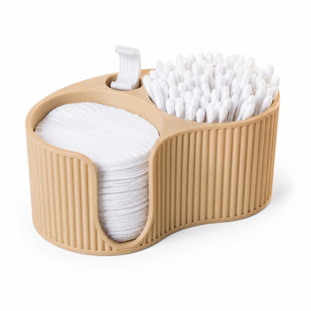 Porta Algodão Porta Cotonete Organizador de Banheiro Minimalista Alta Qualidade
