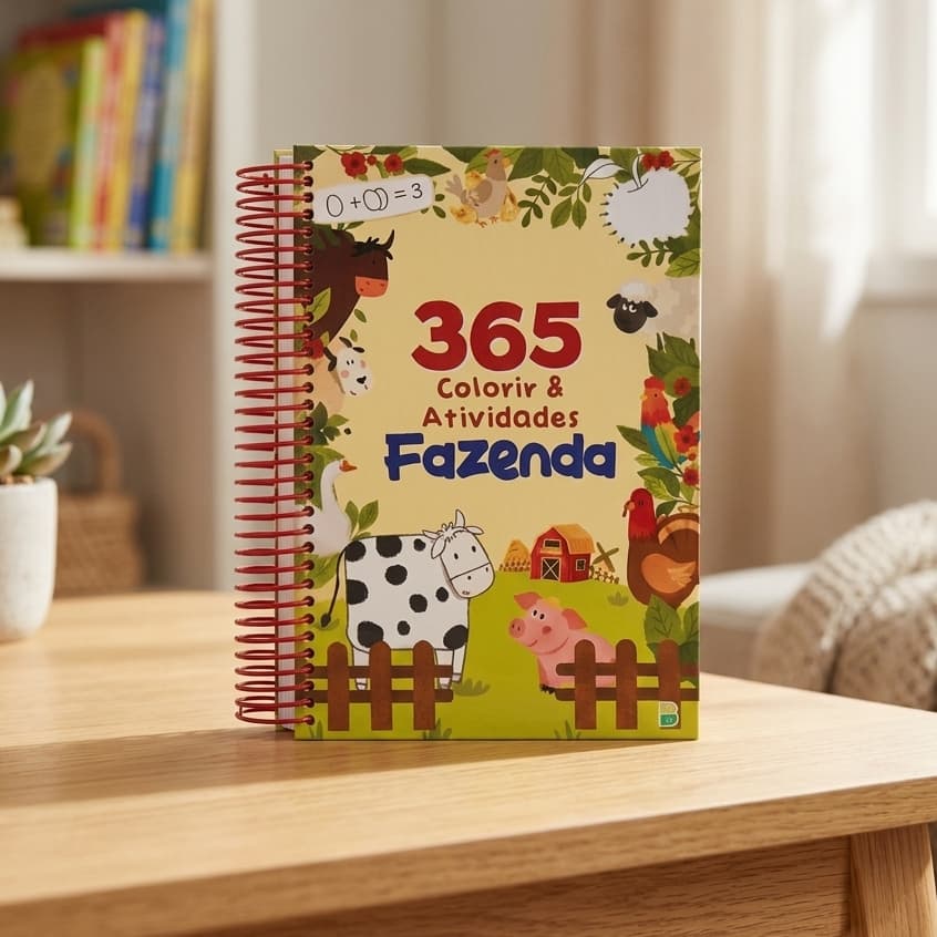 365 Colorir E Atividades Fazenda Livro Infantil Atividades Educativas Desenhos Para Colorir