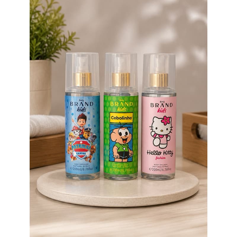 Body Splash Infantil/ Colônia infantil 200ml / Patrulha Canina/Cabolinha/HelloKitty vc
