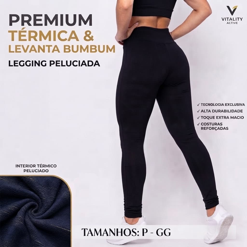 Calça Legging Peluciada Por Dentro: Quentinha e Super Confortável