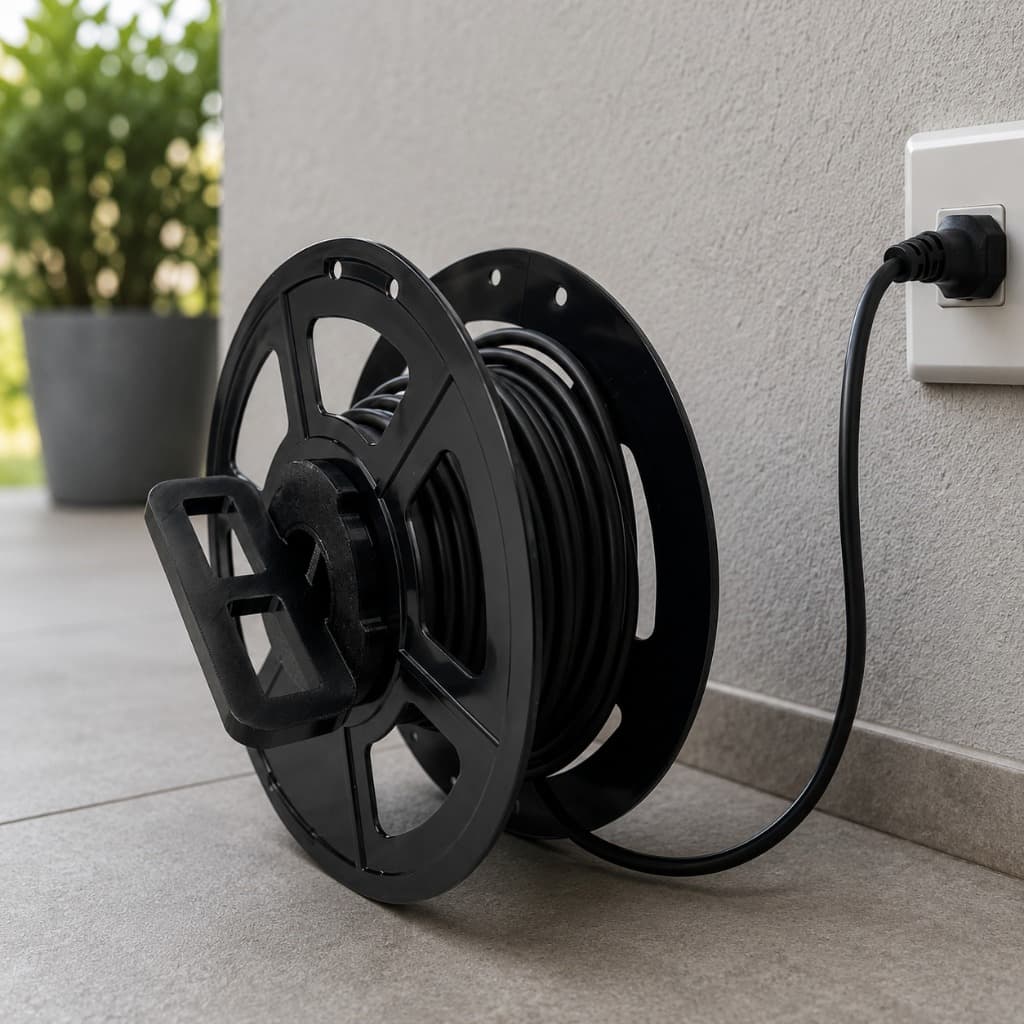 Organizador Para Extensão Elétrica Enrolador De Cabos Carretel Portátil Para Fios Até 20m