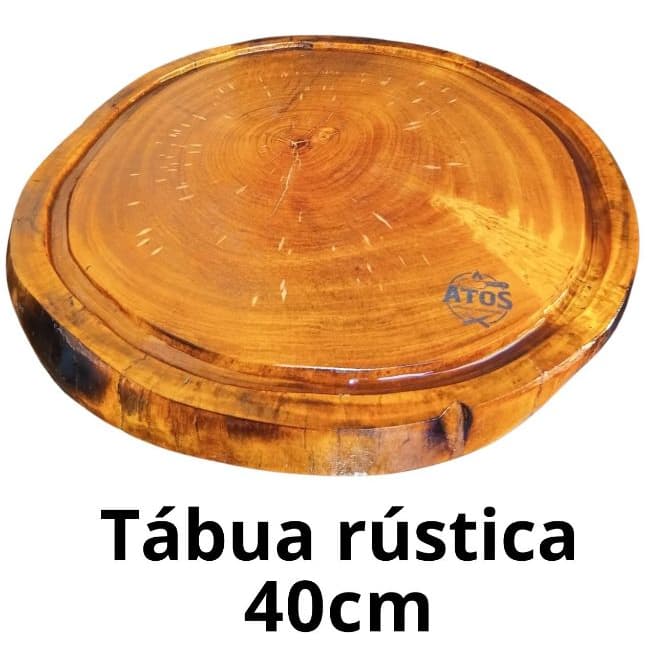 Tabua Carne De Madeira Corte Para Churrasco Rustica Resina Presente Pai Namorado Bolacha Carne