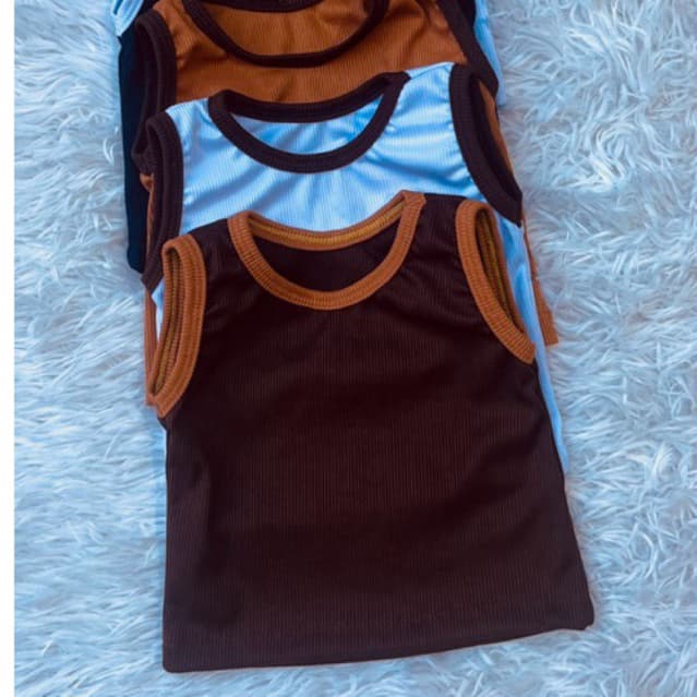 camisetas regatas infantil bicolor com cores vareadas tecido malha RIBANA CANELADA PREMIM super macia conforto para baby