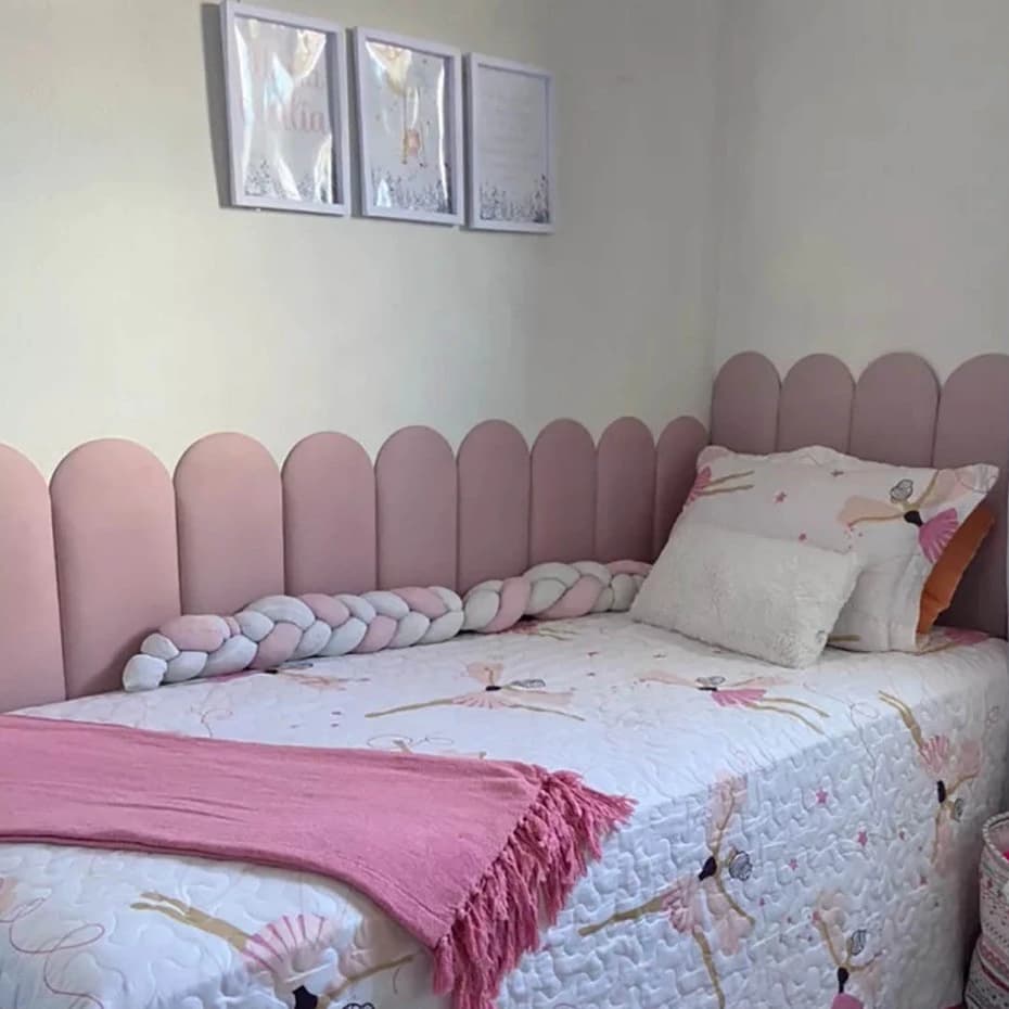 Cabeceira Adesiva Nuvem Estofada Modular – Tamanhos Solteiro a King – Luxo Premium