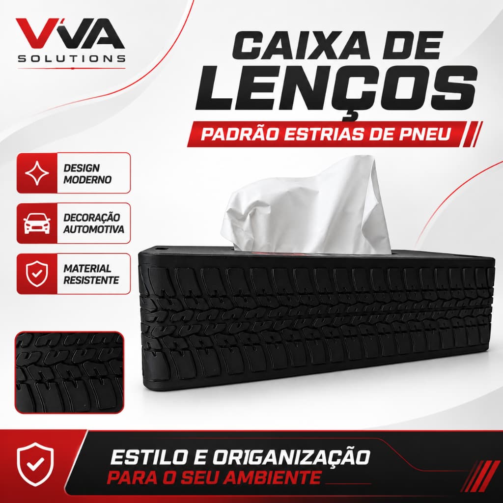 Porta lenços de papel com desenho de pneu caixa de lenço papel cuidado higiene