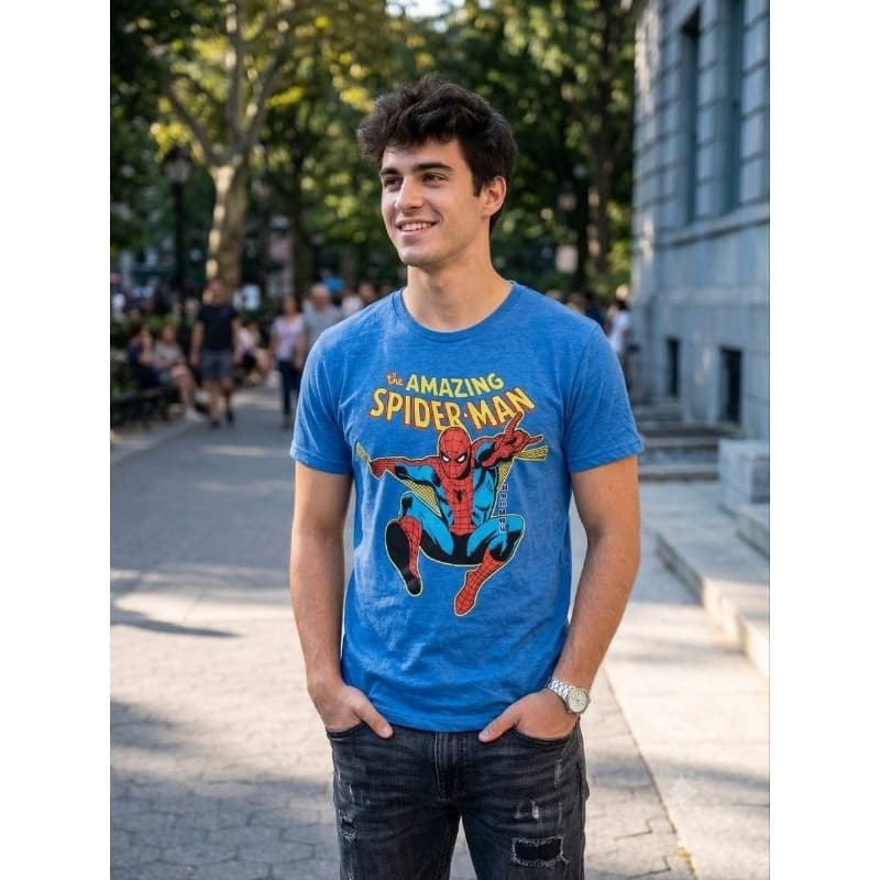 camiseta masculina adulto marvel super herói homem aranha huck capitão américa