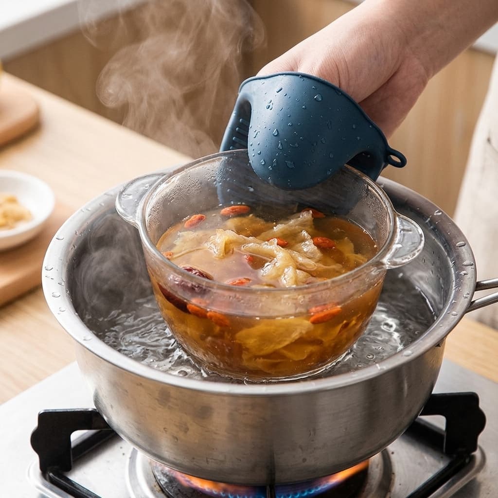 Pegador De Panela Silicone Luva De Cozinha Resistente Ao Calor