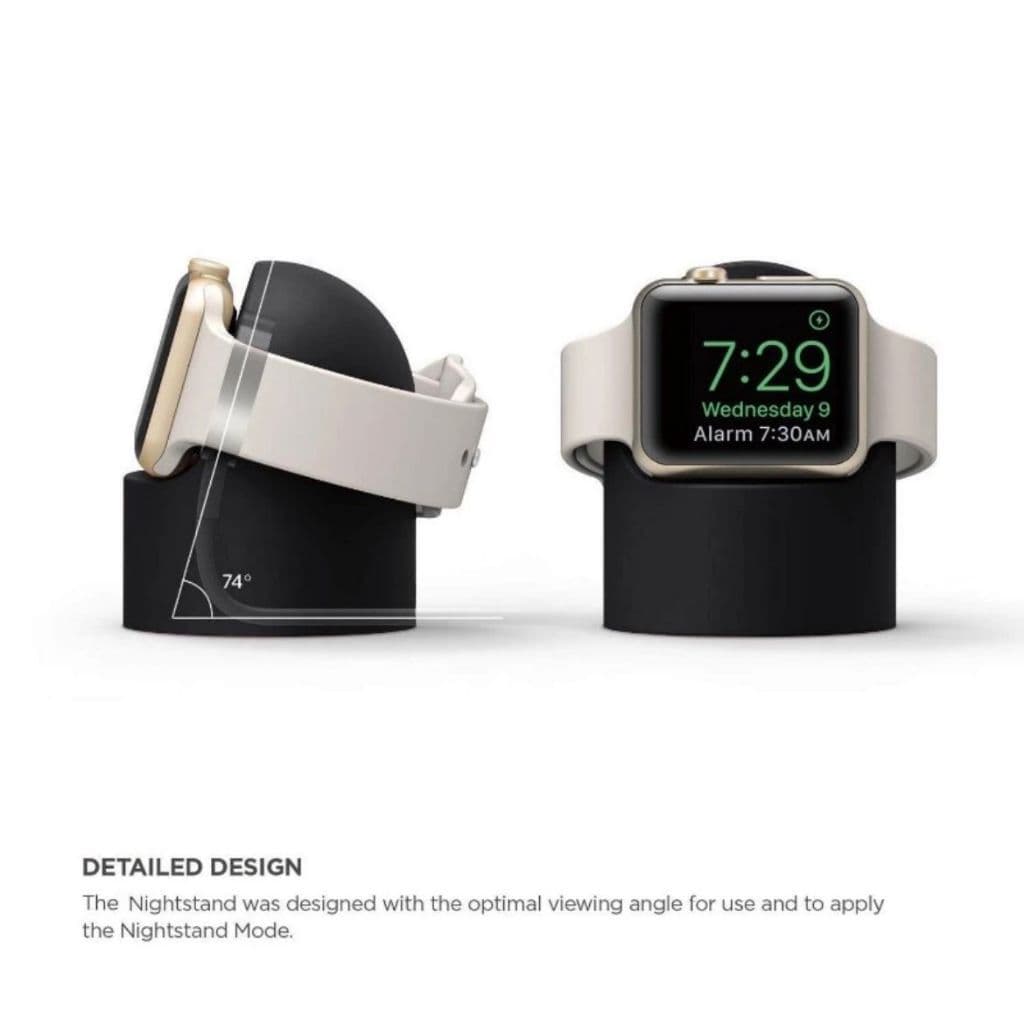 Suporte Silicone Carregador Para Smartwatch Base De Carregamento Relógio Inteligente Organizador De Mesa Antiderrapante