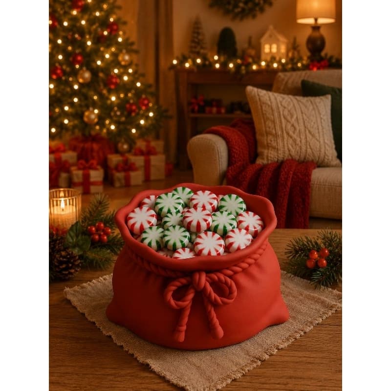 ENFEITE DE NATAL BALEIRO SACO DE PRESENTE PAPAI NOEL