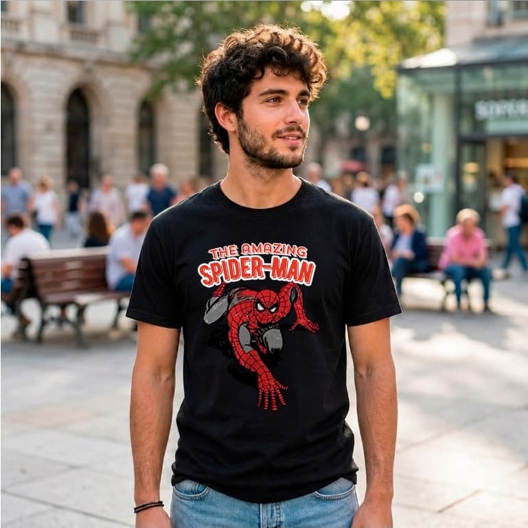 Camiseta Masculina Feminina Amazing Algodão Estampa Streetwear Aranha Geek Nerd Casual Unissex
